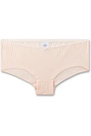 Sanetta Mädchen-Unterhose | Hochwertige und nachhaltige Unterhose für Mädchen aus Baumwoll-Modal-Mix. Panty mit Schleifchen im Streifen-Design |Unterwäsche für Mädchen