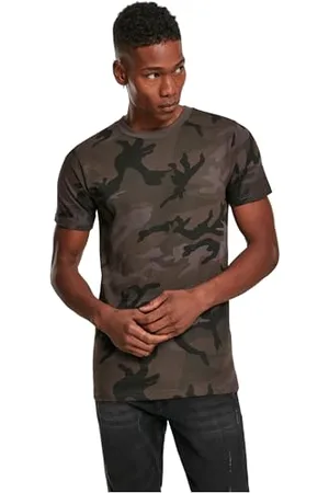 Build Your Brand Mens BY109-Camo Round Neck Tee T-Shirt, , XXL