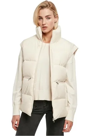 Urban classics Damen TB5437-Ladies Waisted Puffer Vest Weste, , 4XL