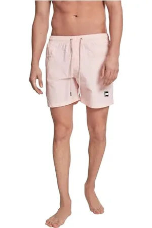 Urban classics Herren Badehose Block Swim Shorts, pink, M
