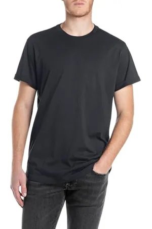 Replay Herren Basic T-Shirt Rundhals Kurzarm, , XL
