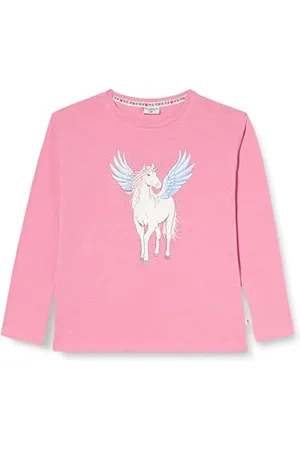Salt & Pepper Mädchen Langarmshirt mit Einhorn Glitzerdruck