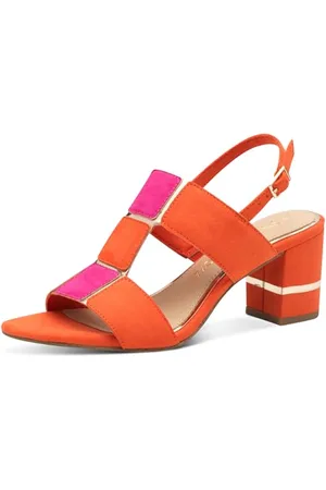 Marco Tozzi Damen Sandalen mit Absatz Elegant Vegan, Mehrfarbig , 40 EU