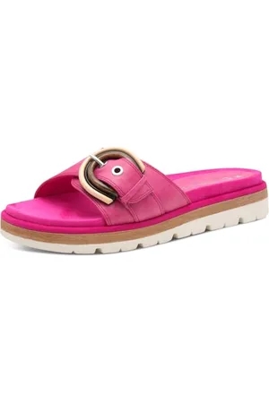Marco Tozzi Damen Pantoletten mit Schnalle Sommer, Rosa , 40 EU