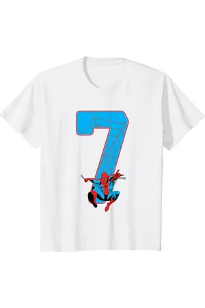 Marvel Kinder Spider-Man 7 Geburtstag T-Shirt