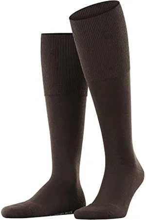 Falke Herren Kniestrümpfe Airport Plus M Kh Wolle Baumwolle lang einfarbig 1 Paar, , 45-46