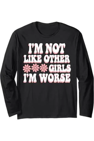 Graphic 365 Trendige Grafik für Mädchen, nicht schlimmer für andere Mädchen Langarmshirt
