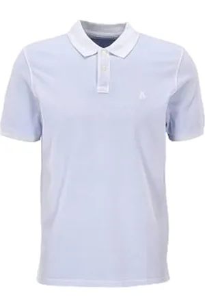 Marc O’ Polo Marc OߴPolo Herren Kurzarm-Poloshirt aus Bio-Baumwolle Regular Fit, Blau (Starlight), L