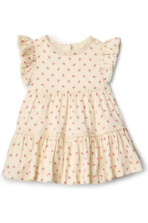 Amazon X Sofia Grainge Baby Mädchen Gewebtes Kleid mit Rüschenärmeln, , 24 Monate