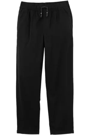 QS by s.Oliver Junior Jungen Hose mit Tunnelzug, Straight Leg Black 170