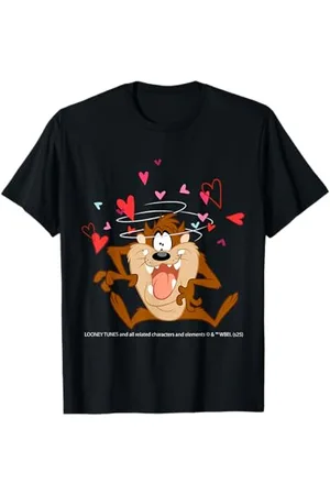 LOONEY TUNES Taz Spinning Hearts Fun T-Shirt