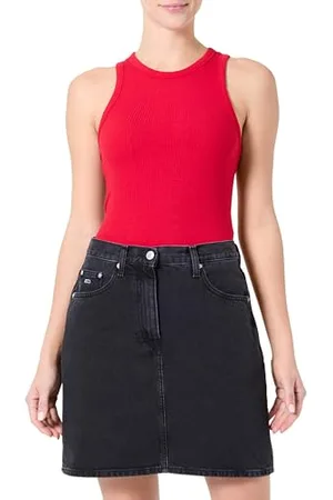 Tommy Hilfiger Damen MOM Skirt BI8080 DW0DW21275 Gerader Rock, , 25W
