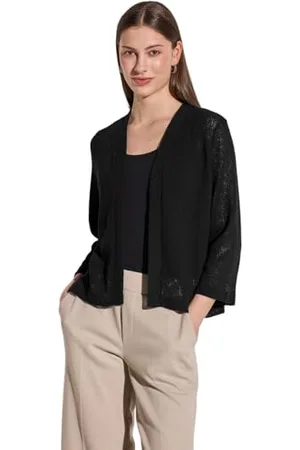 Street one Damen A323138 Offene Jacke, Black, 42