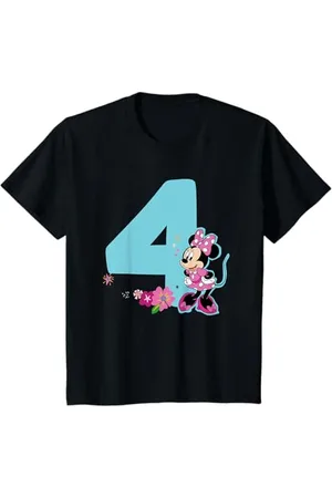 Disney Kinder Minnie Mouse 4 Geburtstag T-Shirt
