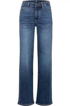 Camel Active Damen 5-Pocket Jeans mit weiten Hosenbeinen 30 womenswear-29/30