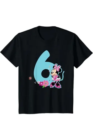 Disney Kinder Minnie Mouse 6 Geburtstag T-Shirt