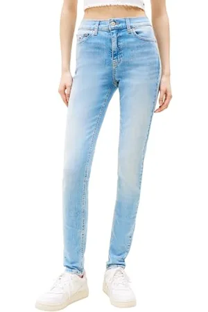 Tommy Hilfiger Damen Jeans Hose Nora Skinny Mid Rise, Blau (Denim Light), 30W/28L