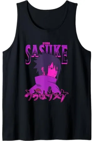 Naruto Shippuden Sasuke mit Ombre-Namen Tank Top