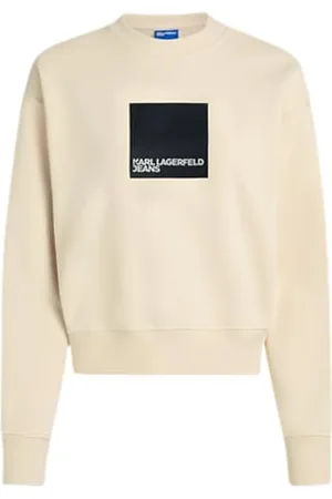 Karl Lagerfeld Regular Box Logo Sweat, Women, Brown, Sweatshirt