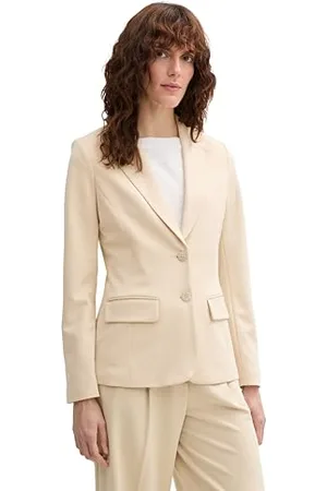 TOM TAILOR Damen 1045271 Blazer, 21650-Summer Beige, 44