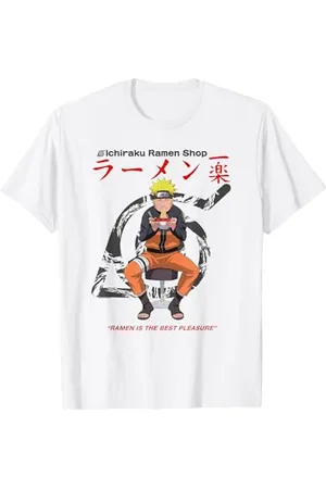 Naruto Shippuden Ichiraku Ramen Shop Auf Weiß T-Shirt