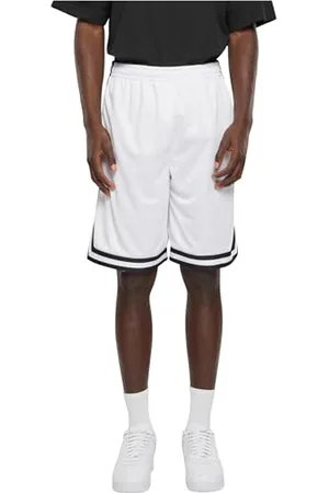 Urban classics Herren Shorts Stripes Mesh Shorts, lässige Mesh Shorts für Männer, Straight leg, , XXL