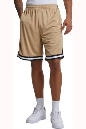 Urban classics Herren Shorts Stripes Mesh Shorts, lässige Mesh Shorts für Männer, Straight leg, , L