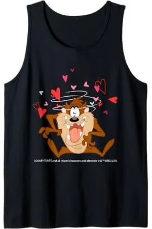 LOONEY TUNES Taz Spinning Hearts Fun Tank Top