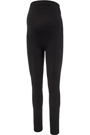 Mama;licious NOS Damen Mltia Jeanne Noos O. A. Leggings, Black, L-XL EU