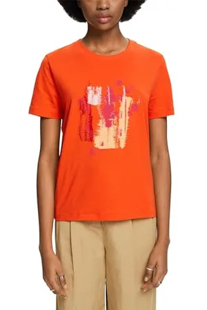 ESPRIT Damen 034ee1k337 T-Shirt, , Small