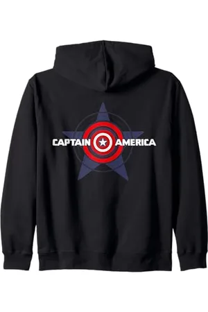 Marvel Captain America Shield Avenger Star Superhero Kapuzenjacke