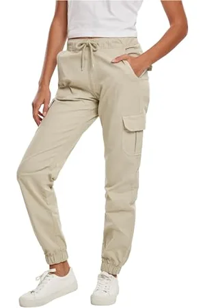 Urban classics Damen Ladies High Waist Cargo Jogging Pants Hose, , 4XL