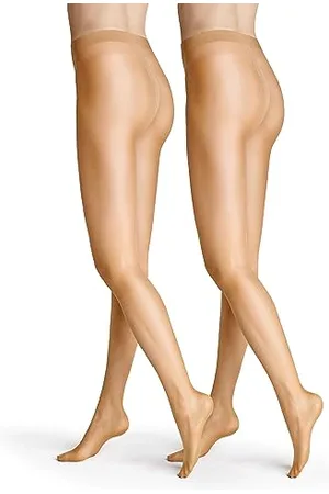 Hudson Damen Strumpfhosen Simply Shine 15 2-Pack transparent schimmernd 42-44