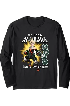 My Hero Academia Ripple Junction x Katsuki Bakugo Anime Langarmshirt