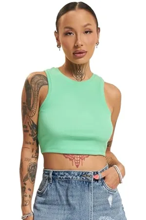 ONLY Onlvilma S/L Cropped Tank Top JRS Noos