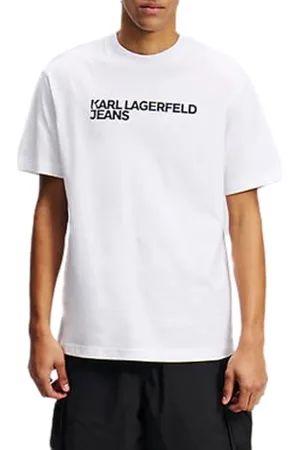 Karl Lagerfeld Regular Ss Essential Tee, Men, White, T-Shirt