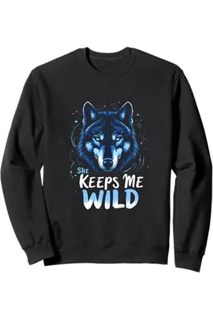 Wolf Sie hält mich für einen wilden Wolf Sweatshirt