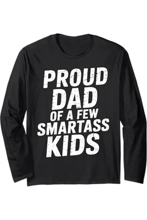 Family 365 Proud Dad of a Few Smartass Kids Vatertagsgeschenk Langarmshirt