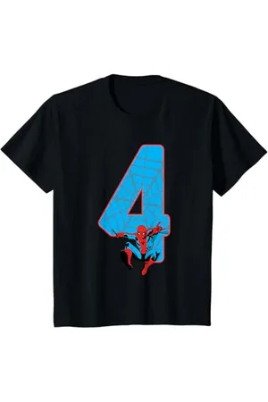 Marvel Kinder Spider-Man 4 Geburtstag T-Shirt