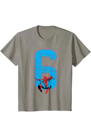 Marvel Kinder Spider-Man 6 Geburtstag T-Shirt