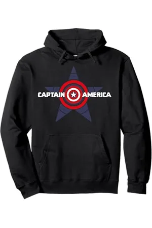 Marvel Captain America Shield Avenger Star Superhero Pullover Hoodie