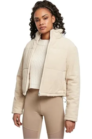 Urban classics Damen TB3769-Ladies Corduroy Puffer Jacket Jacke, , XS