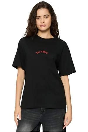 miss tee Love is Blind Tee M Black