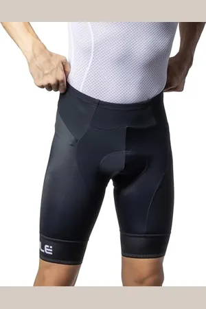 Alé Alé Cycling Herren Solid Corsa Shorts, schwarz/weiß, L