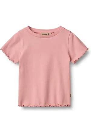 WHEAT Mädchen Rib T-Shirt S/S Alicia GOTS Zertifiziert