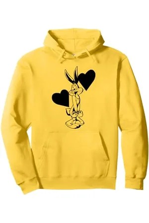 LOONEY TUNES Bugs Bunny Line Herzen Licht Pullover Hoodie