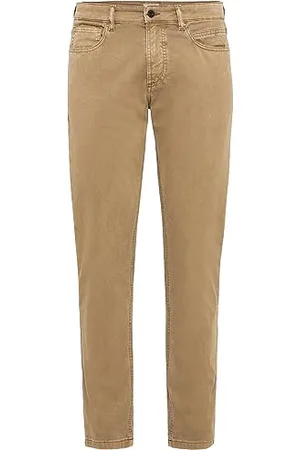 Camel Active Herren Regular Fit 5-Pocket Canvas Hose 34 menswear-34/34