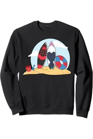 Marvel Spider-Man & Friends Summer Beach Vacation Surfboards Sweatshirt