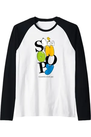Peanuts Snoopy Sleeping is an Art Raglan