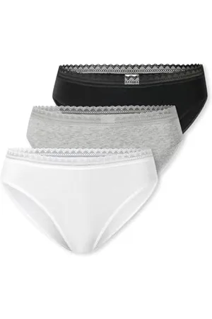 Schiesser Damen 3 Pack Rio Spitze-Modern Multipacks Slip, , 44 (3er Pack)